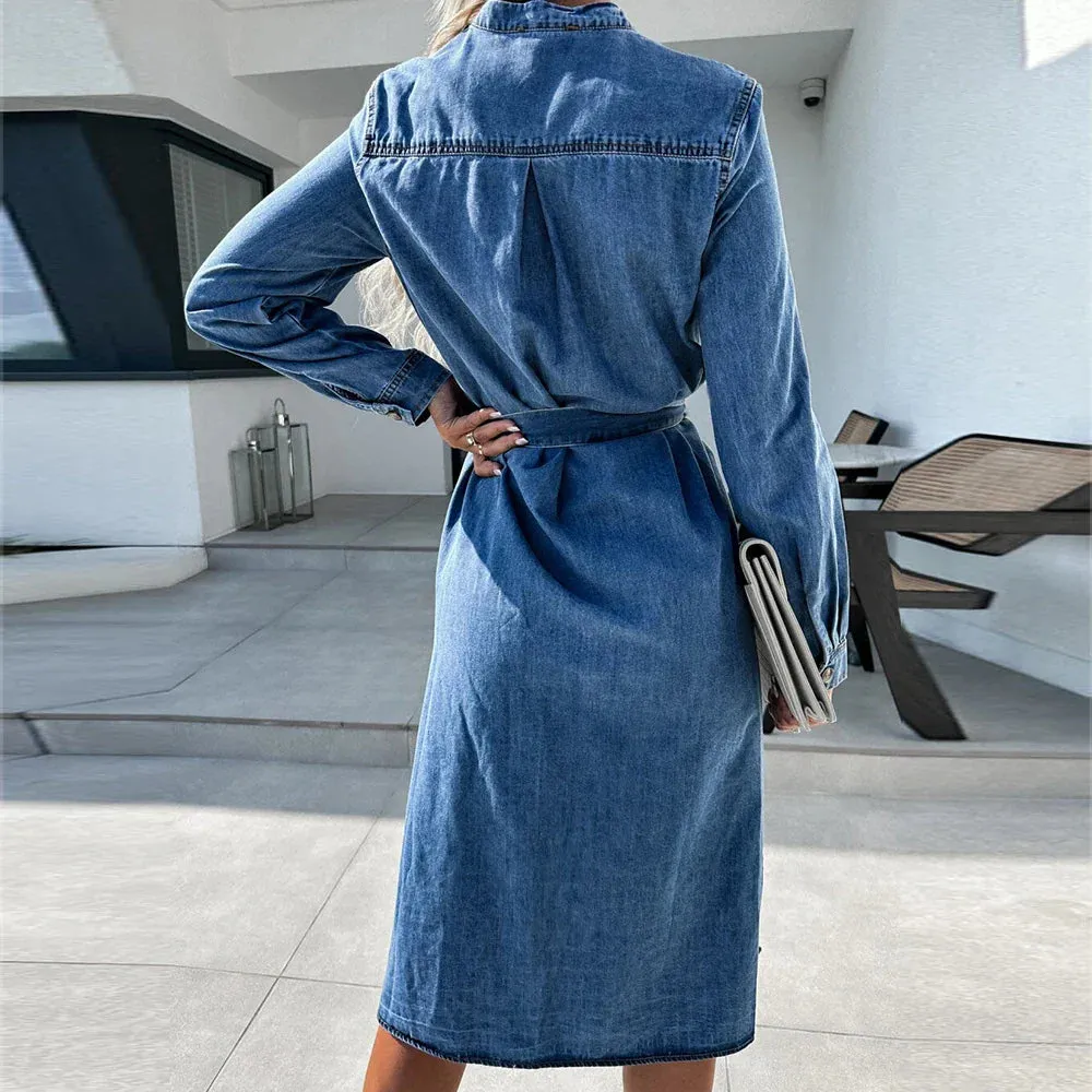 2024 Autumn Korean Fashion Elegant Vestido Skirt Y2K Long Sleeved Female Clothing Midi Dress for Women