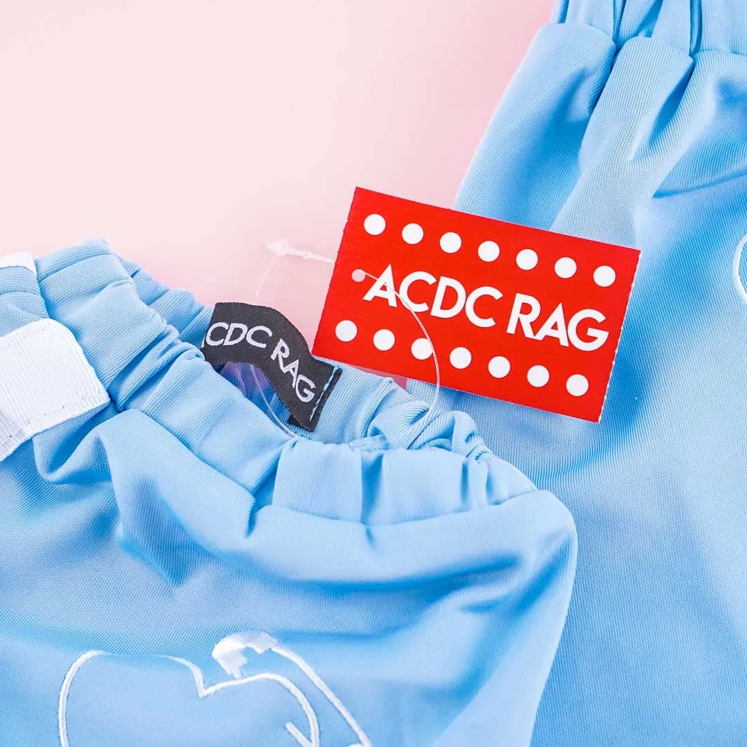 ACDC RAG Safe Jersey Leg Warmers - Pastel Blue
