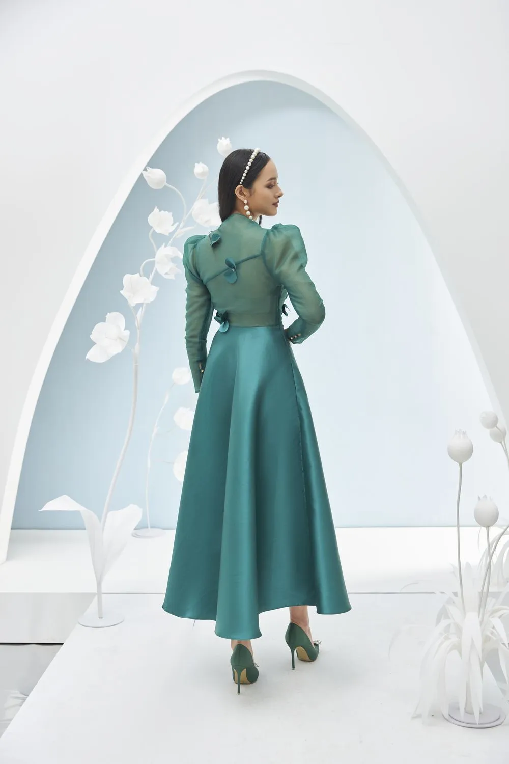 Adelaide Diagonal Neck Dress