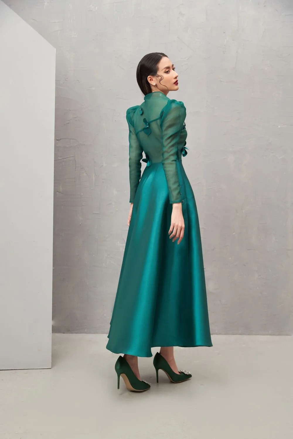 Adelaide Diagonal Neck Dress