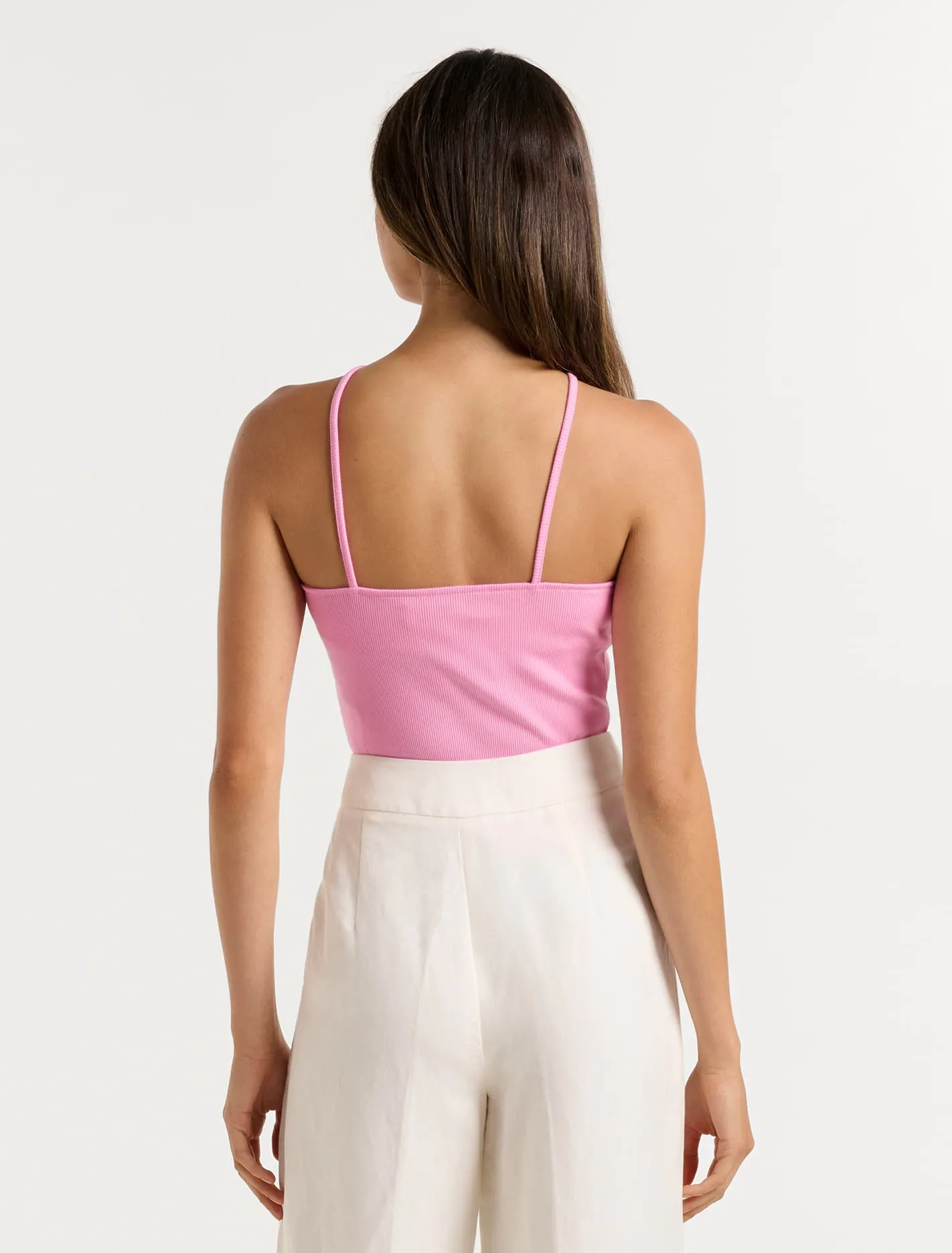 Adina Arrowneck Halter Tank Top