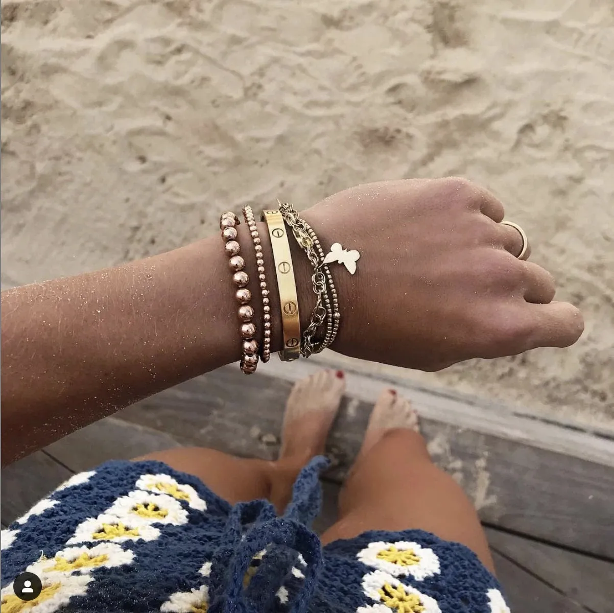 Alexa Leigh - 6mm Ball Bracelet in Yellow Gold (7.5)
