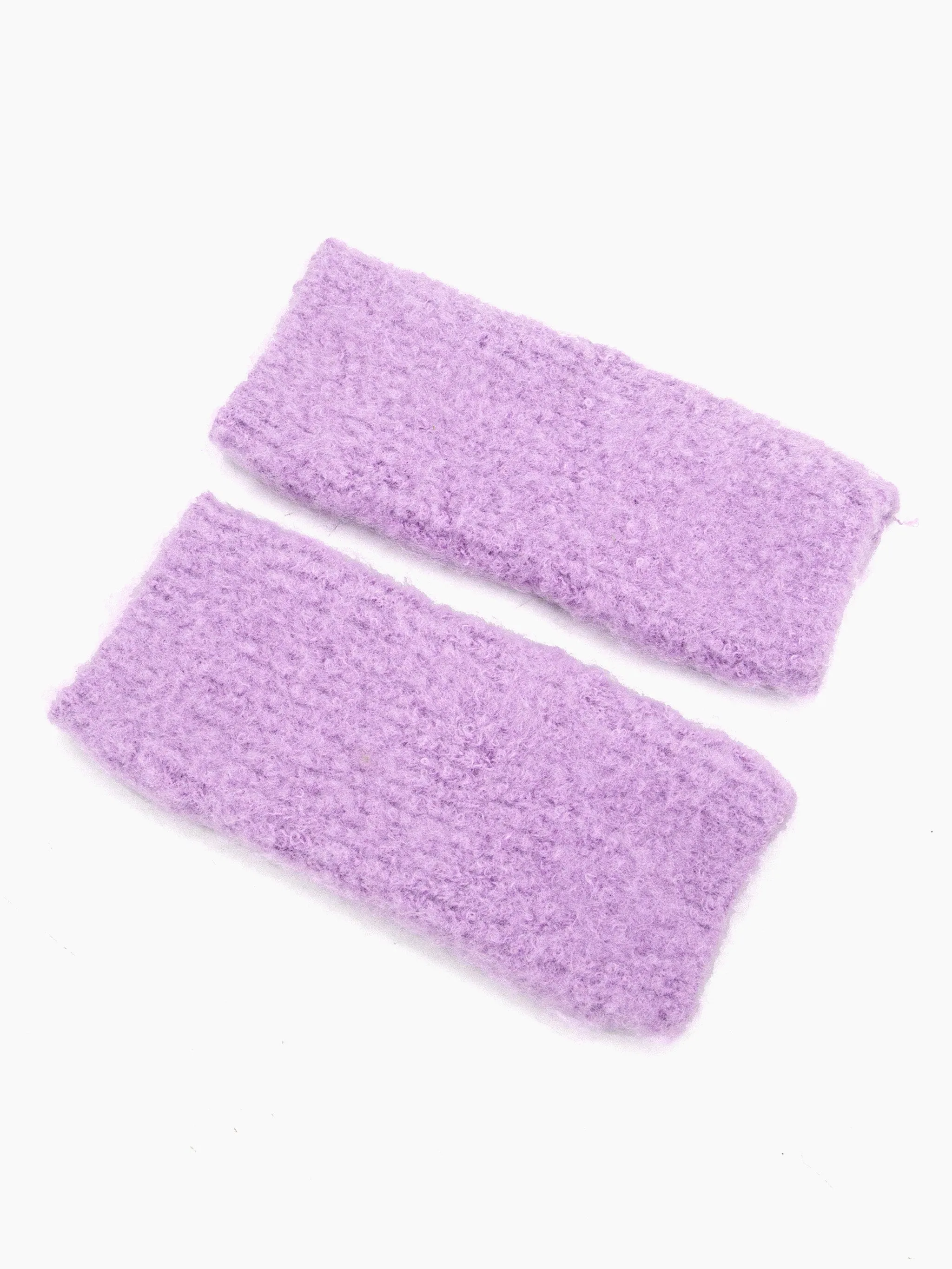 Alexa Textured Wrist Warmers - Lilac, Knitted