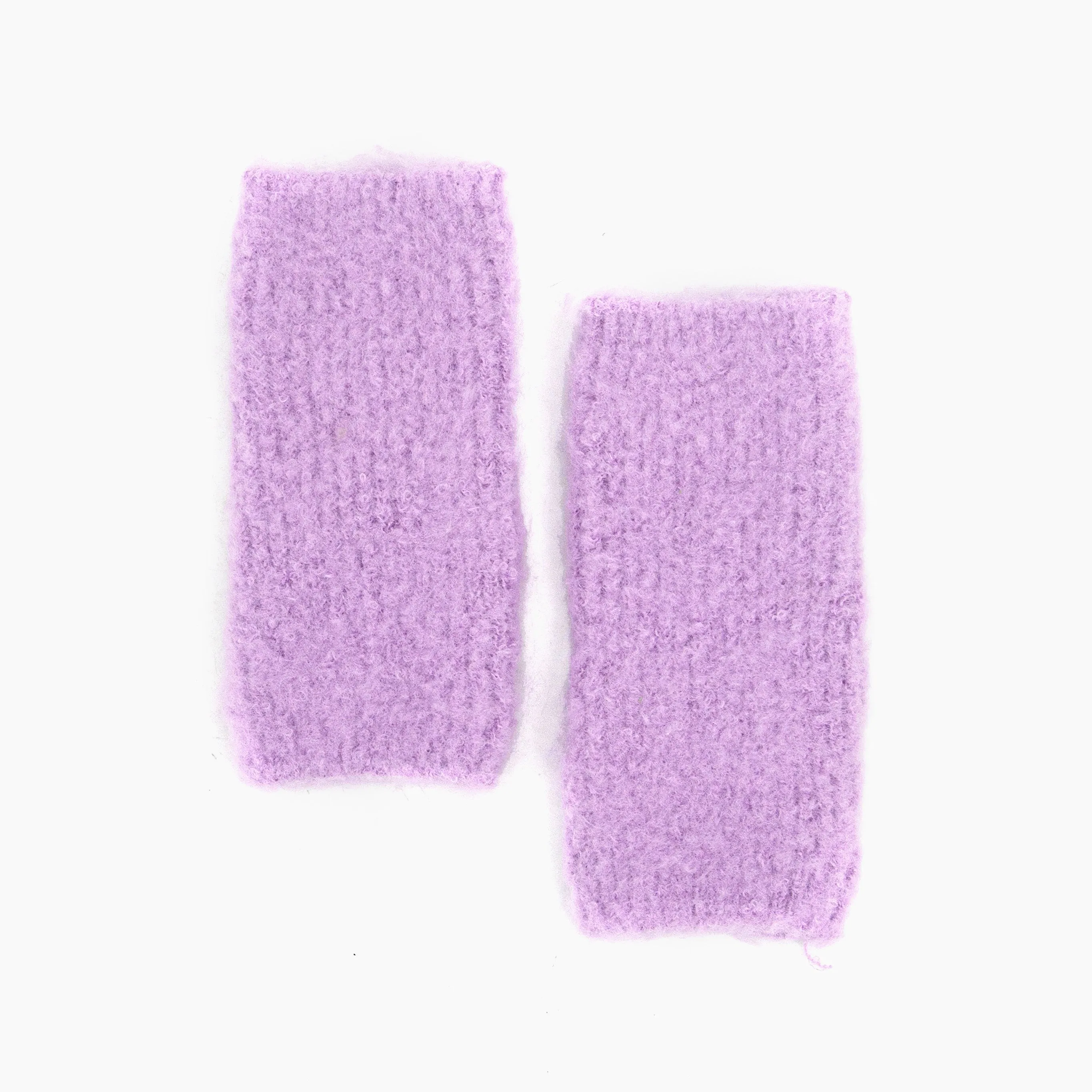 Alexa Textured Wrist Warmers - Lilac, Knitted