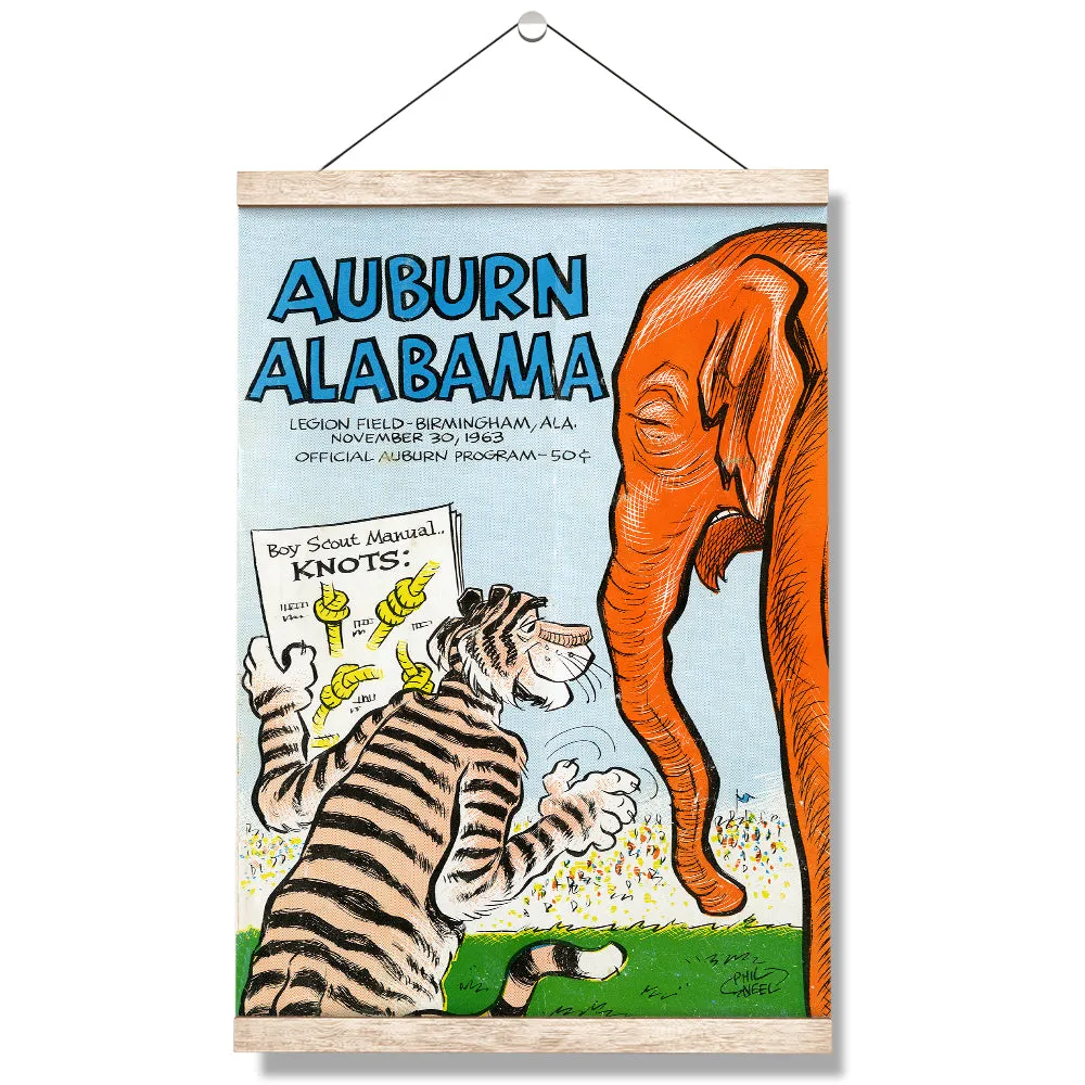 Auburn Tigers - Auburn vs Alabama Official Program Cover 11.30.63