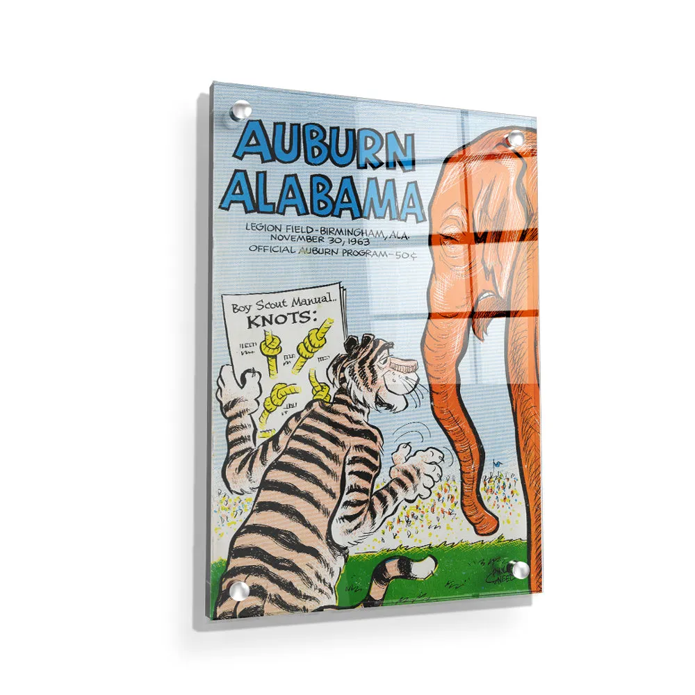 Auburn Tigers - Auburn vs Alabama Official Program Cover 11.30.63