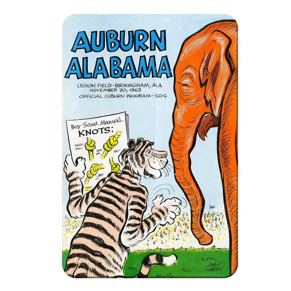 Auburn Tigers - Auburn vs Alabama Official Program Cover 11.30.63