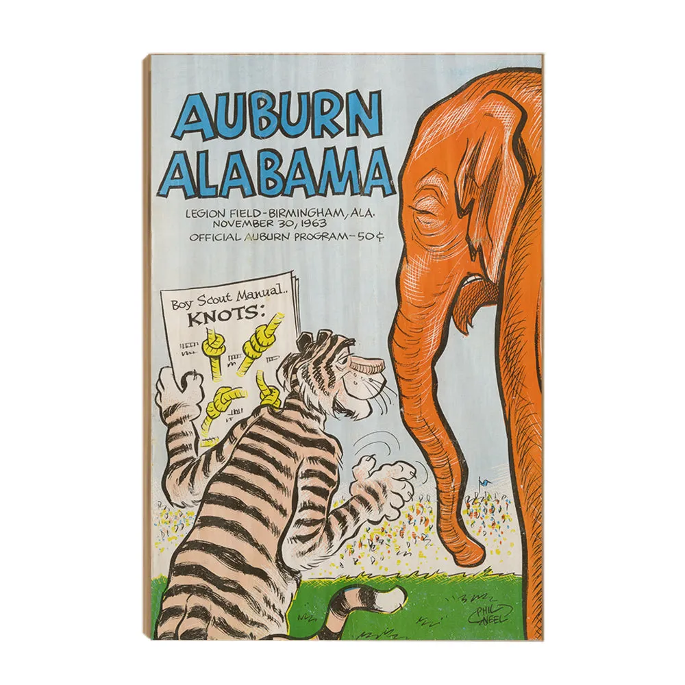 Auburn Tigers - Auburn vs Alabama Official Program Cover 11.30.63