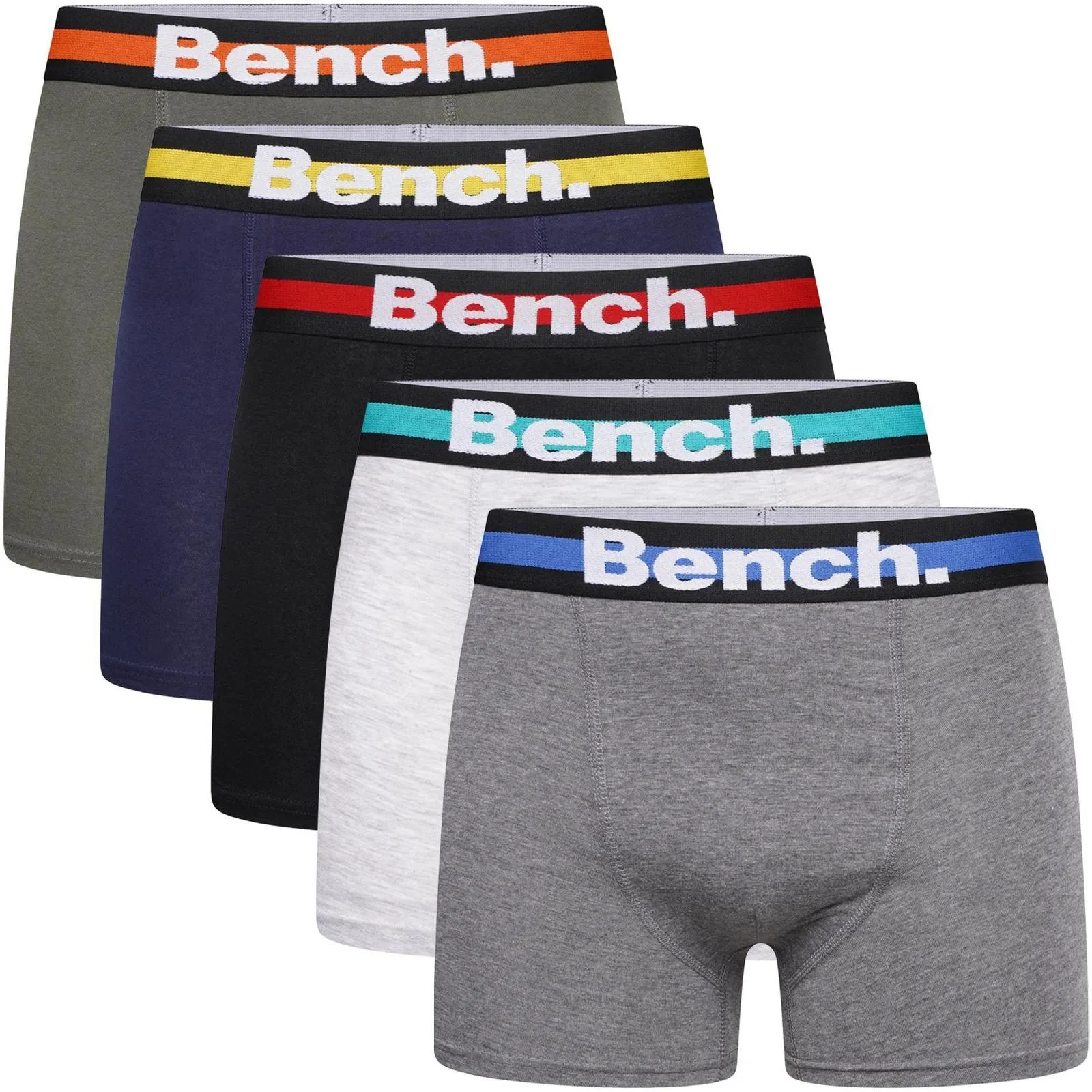 Bench Mens Roncam 5 Pack Boxer Shorts