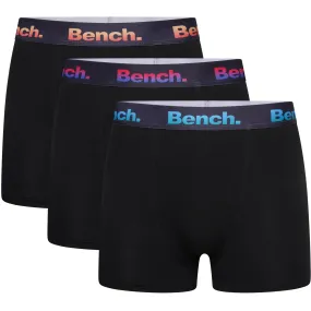 Bench Mens Rubeny 3 Pack Elasticated Boxer Shorts