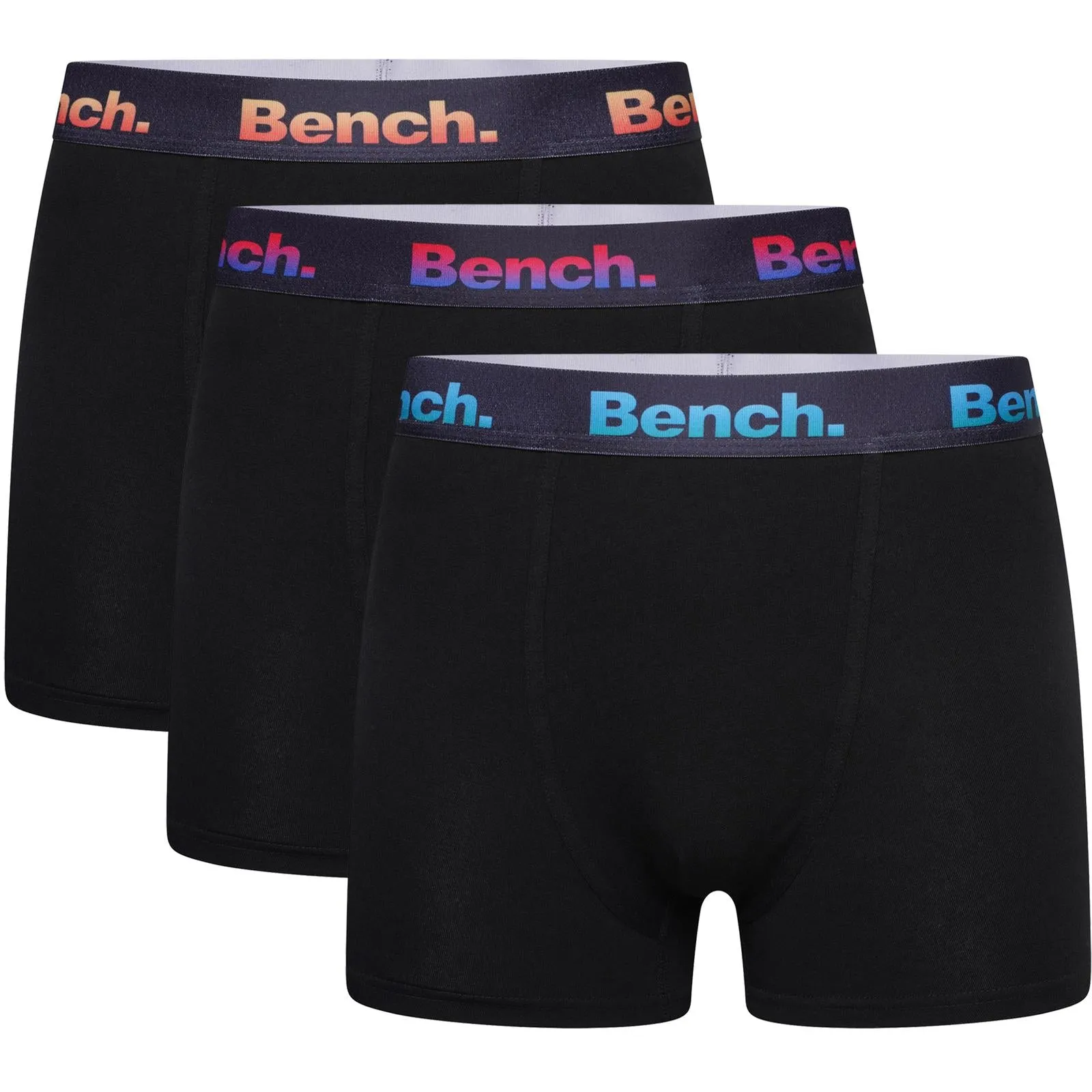 Bench Mens Rubeny 3 Pack Elasticated Boxer Shorts