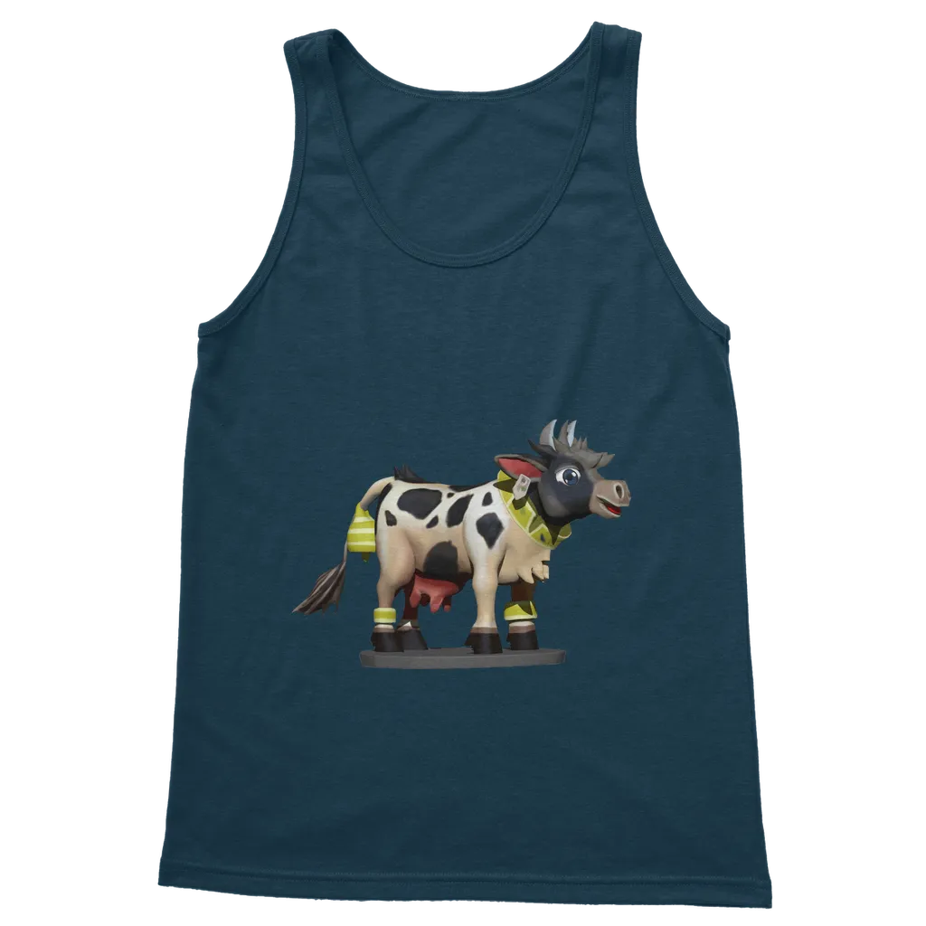 Black and White Cow Classic Adult Vest Top