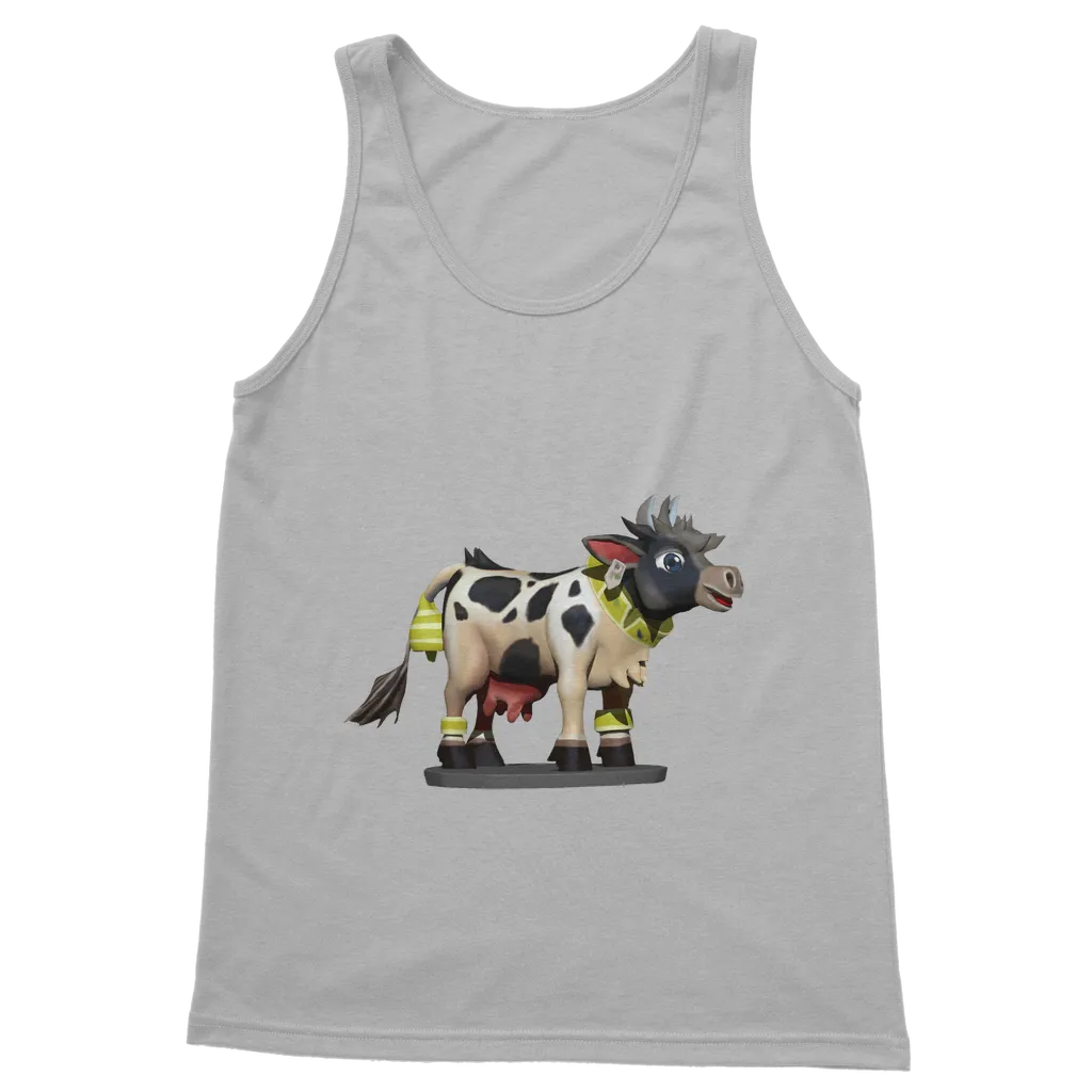 Black and White Cow Classic Adult Vest Top