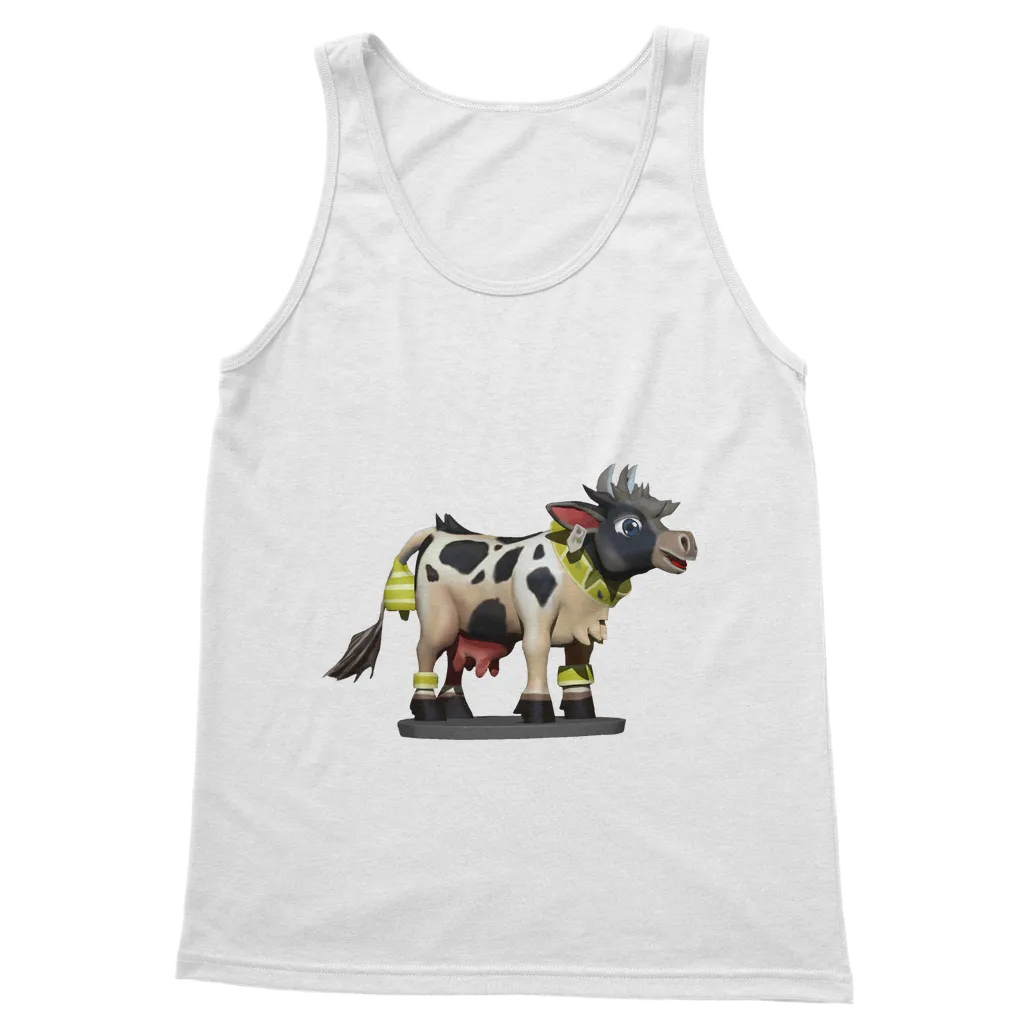 Black and White Cow Classic Adult Vest Top
