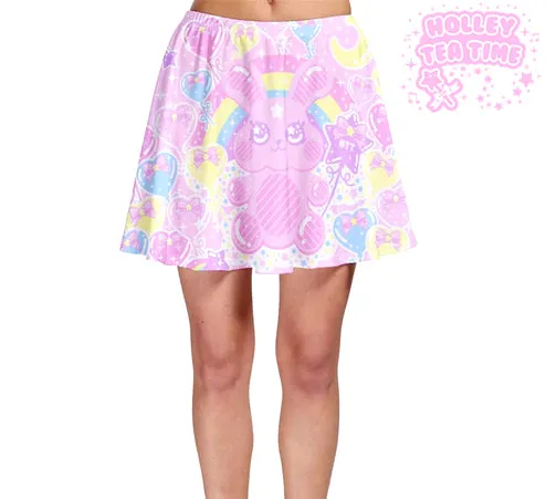 Bubblegum Bunny Skater Skirt [Made To Order]
