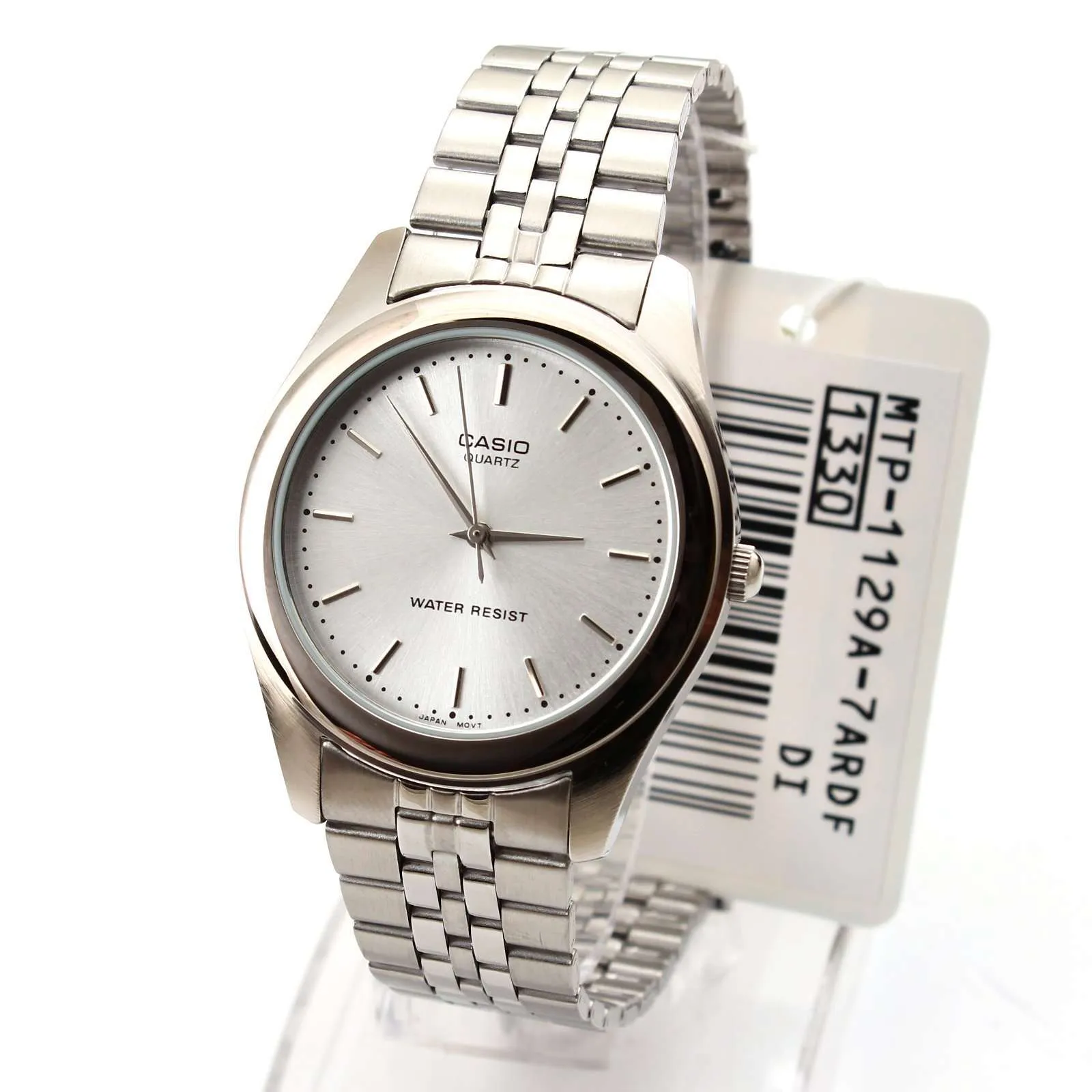 Casio Vintage MTP-1129A-7ARDF Silver Stainless Steel Strap Unisex Watch