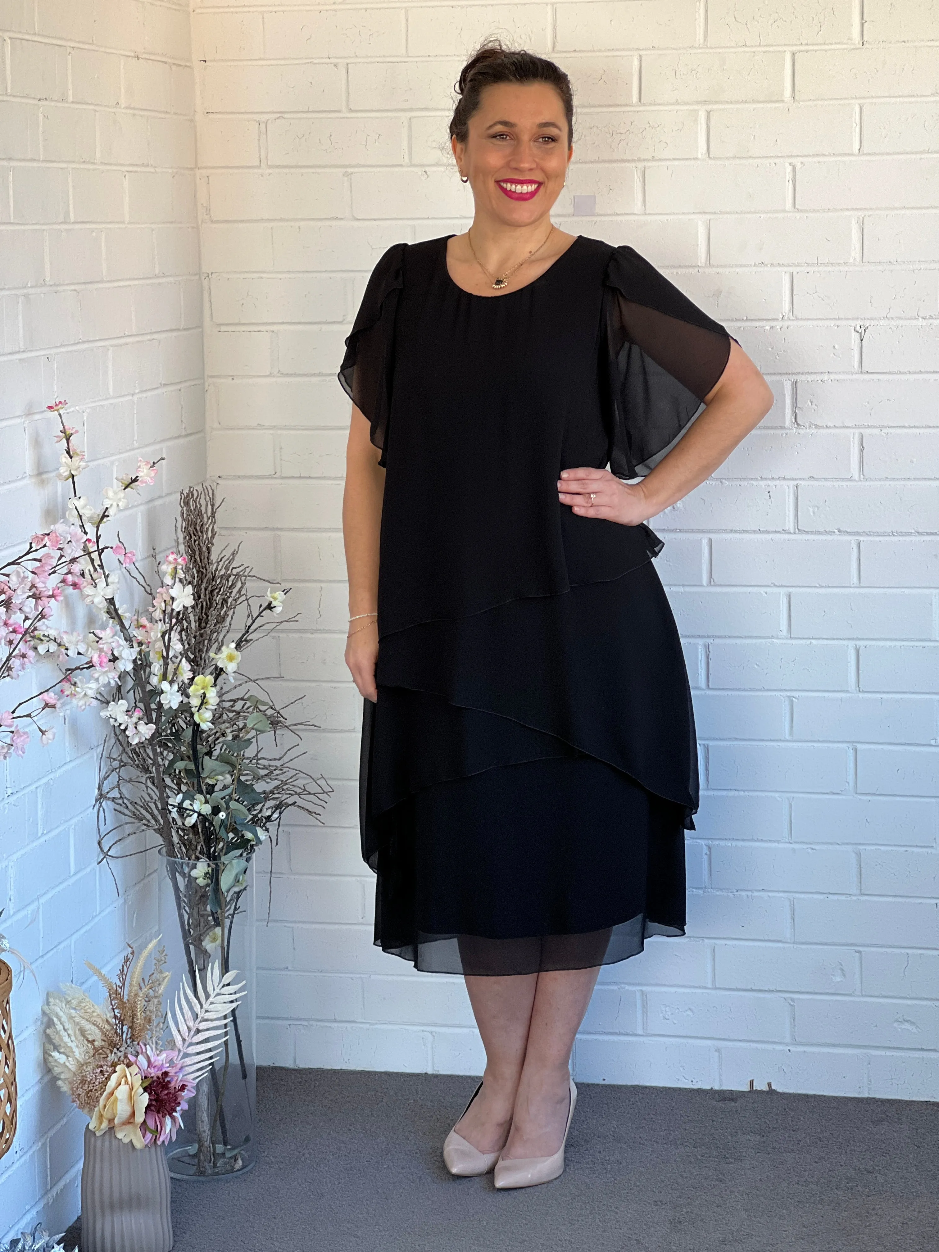 Charlotte Black Evening Dress