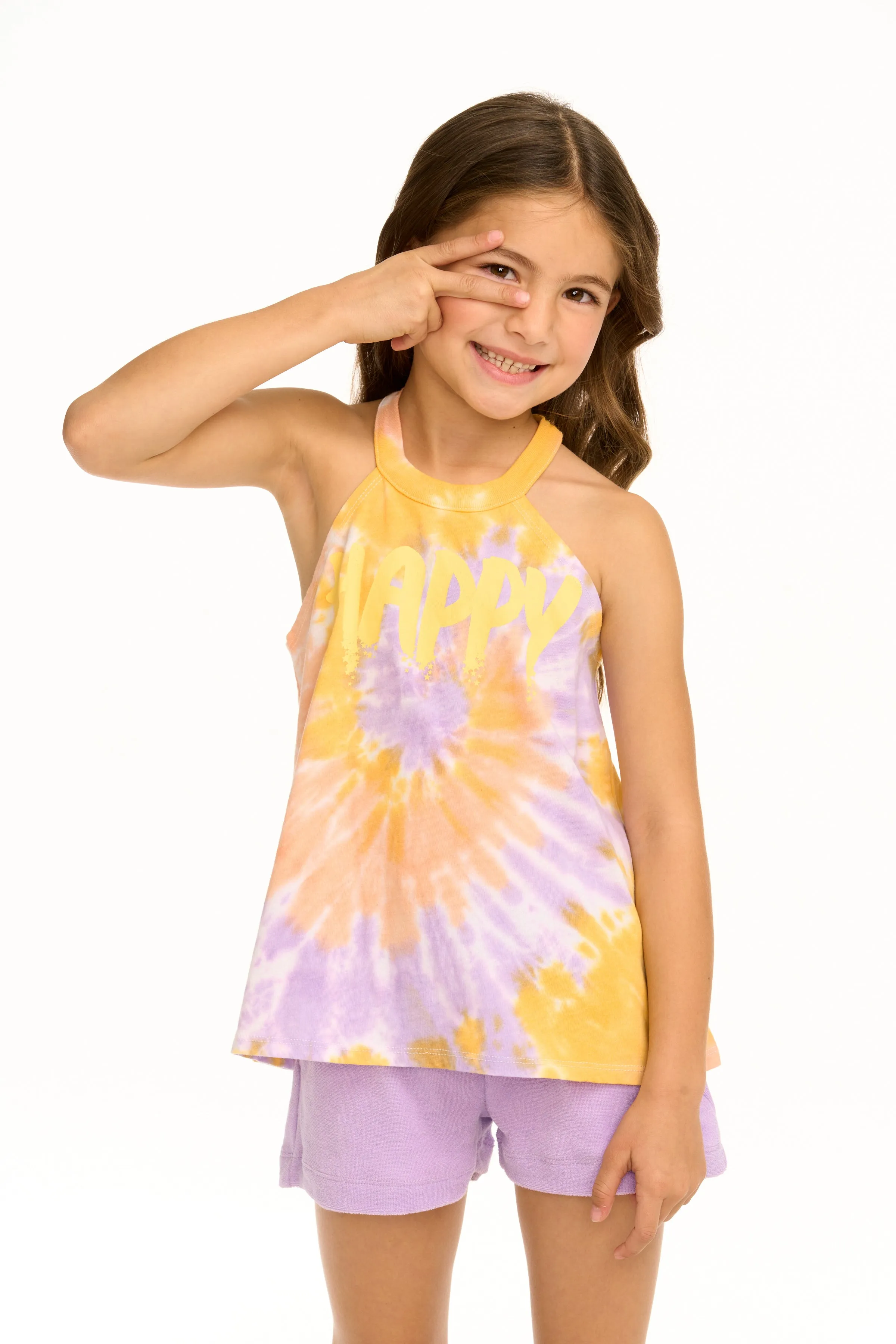 Chaser Happy Flouncy High Neck Tank