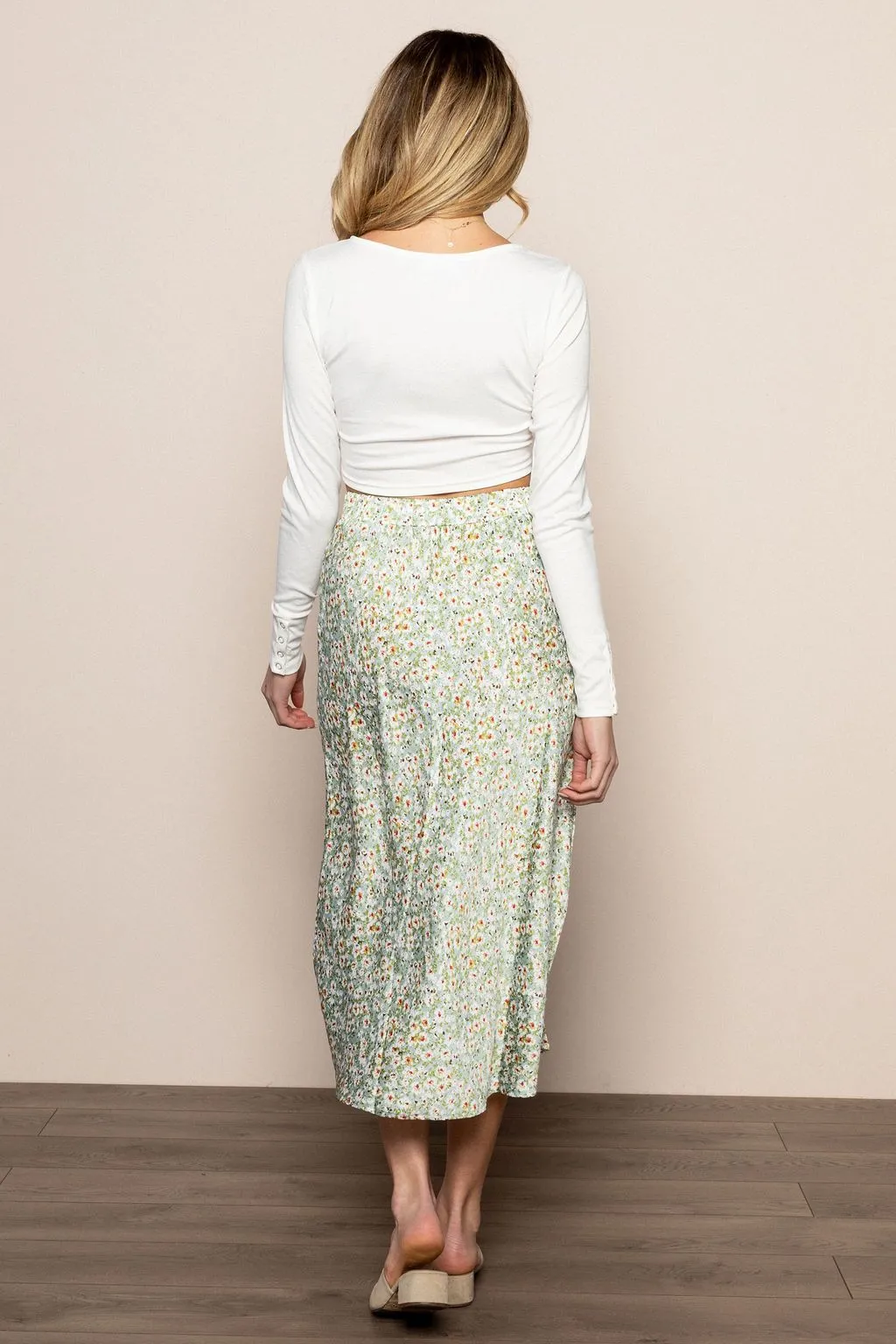 Delia Midi in Green