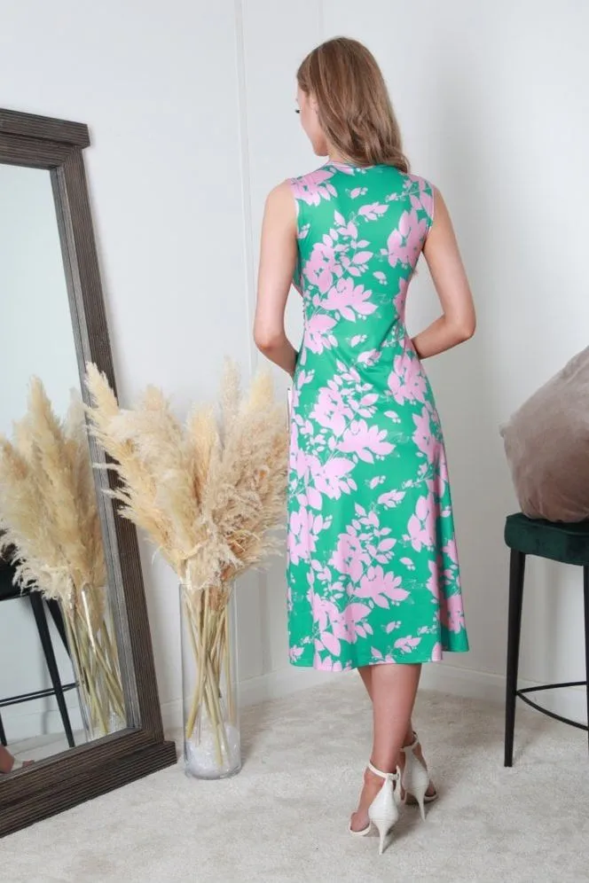 Double Second Twist Dress With Tea Sleeves