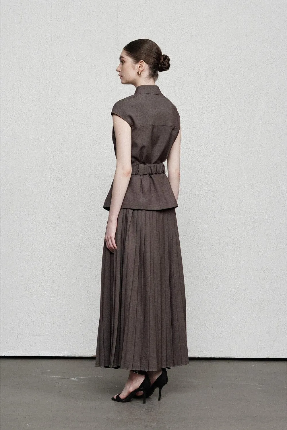 Faye Straight Cap Sleeved Modal Shirt