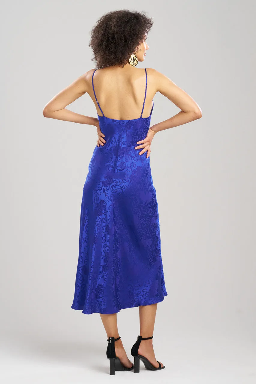Ines Jacquard Silk Gown