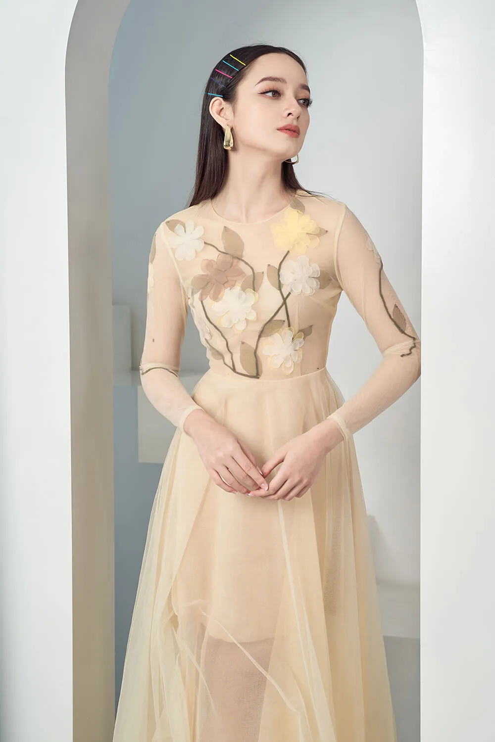 Konami Long Sleeves Dress