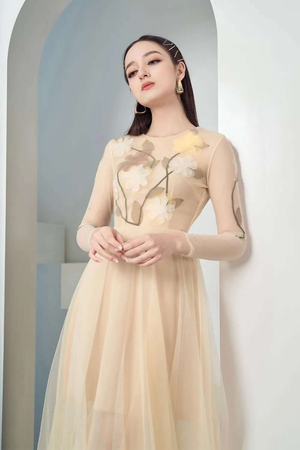 Konami Long Sleeves Dress