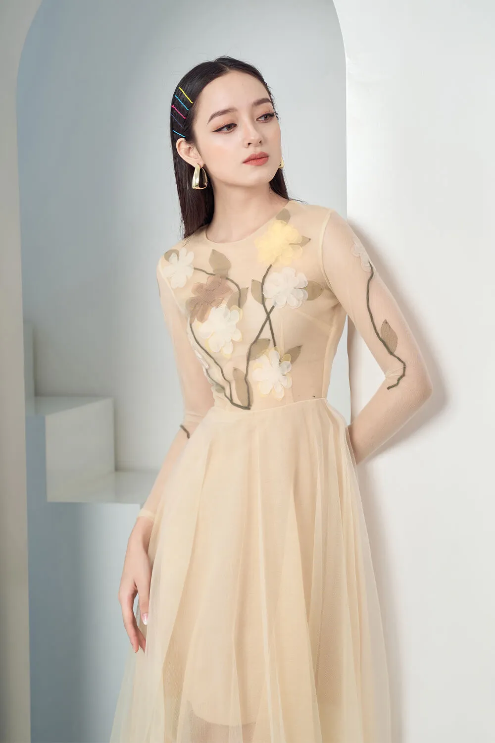 Konami Long Sleeves Dress
