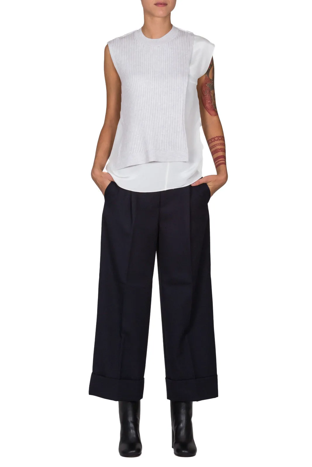 Layered Ribbed Tank Top
