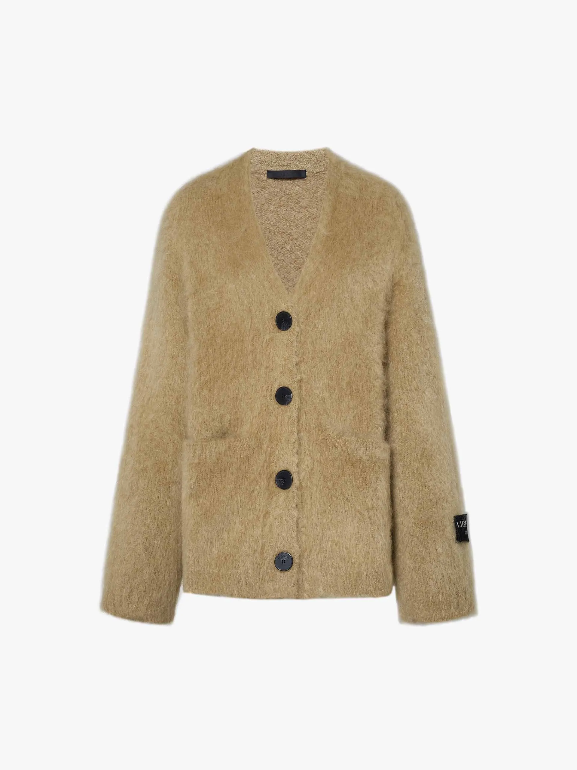 Loose Brushed Knit Cardigan