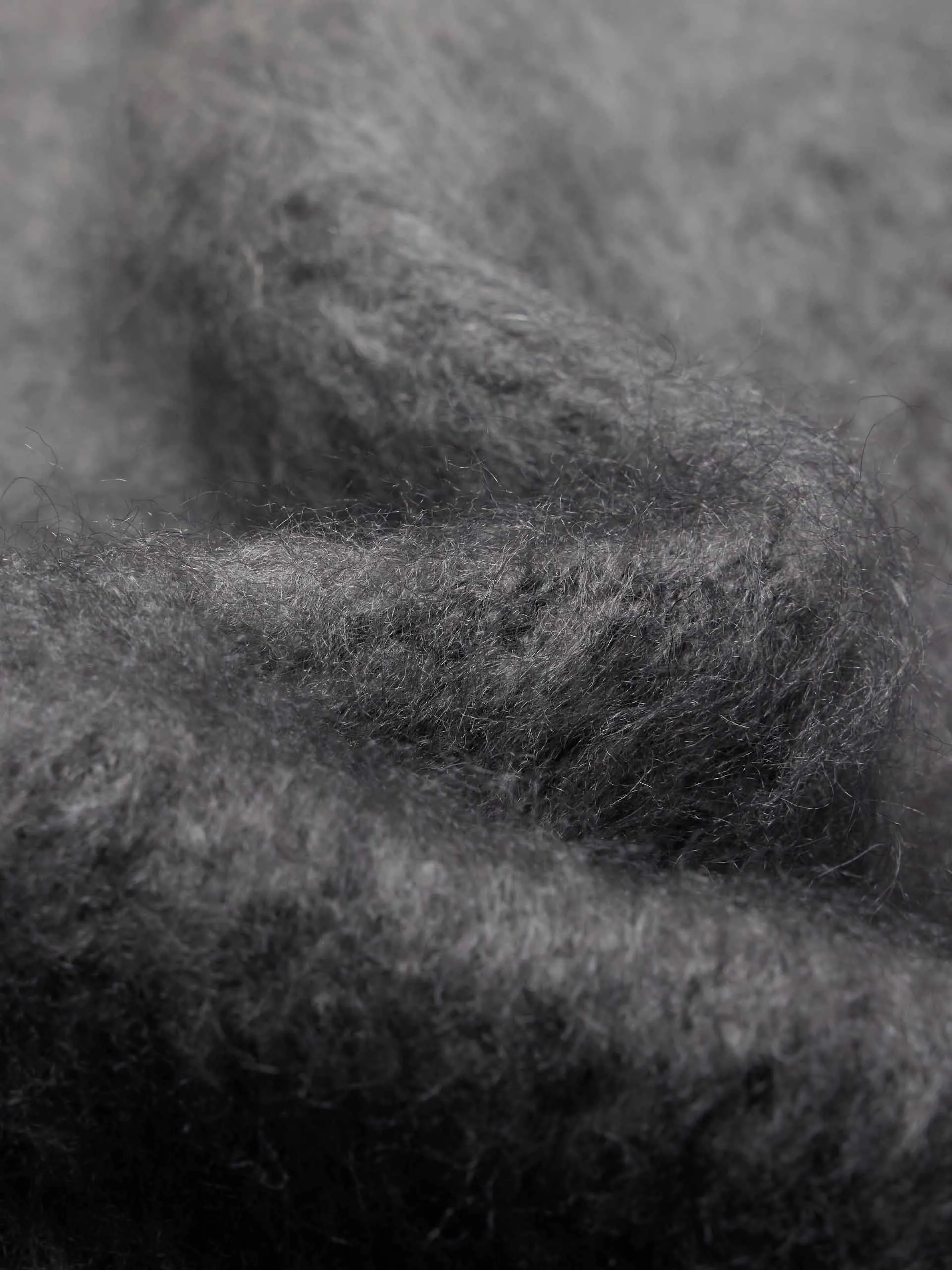 Loose Brushed Knit Cardigan