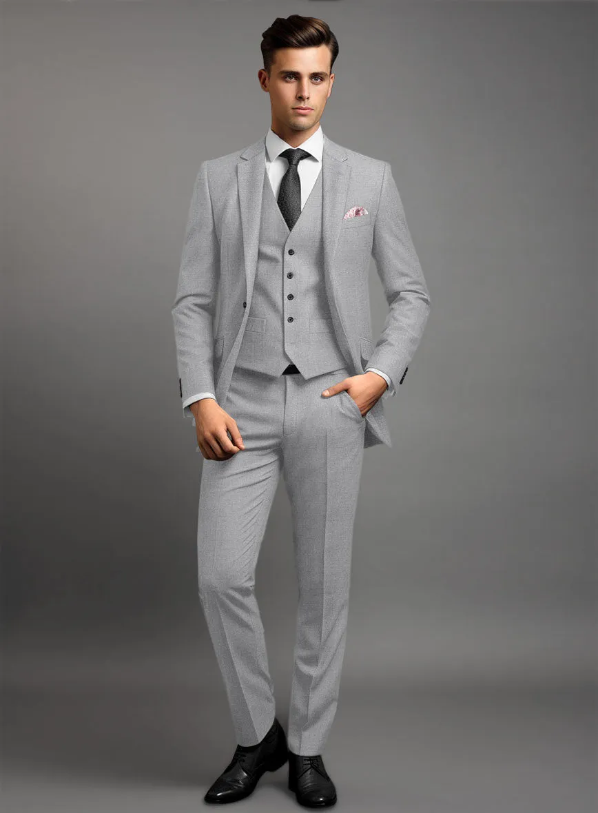 Marco Stretch Light Gray Wool Suit