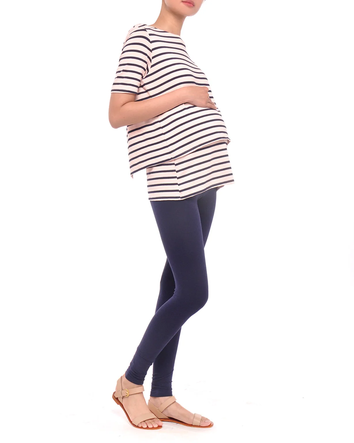 Maternity Leggings Navy Blue