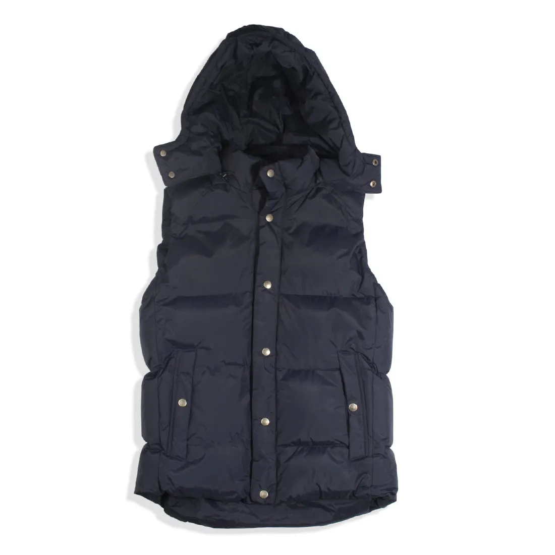 Men Double face Warm winter vest with hoodie -8697
