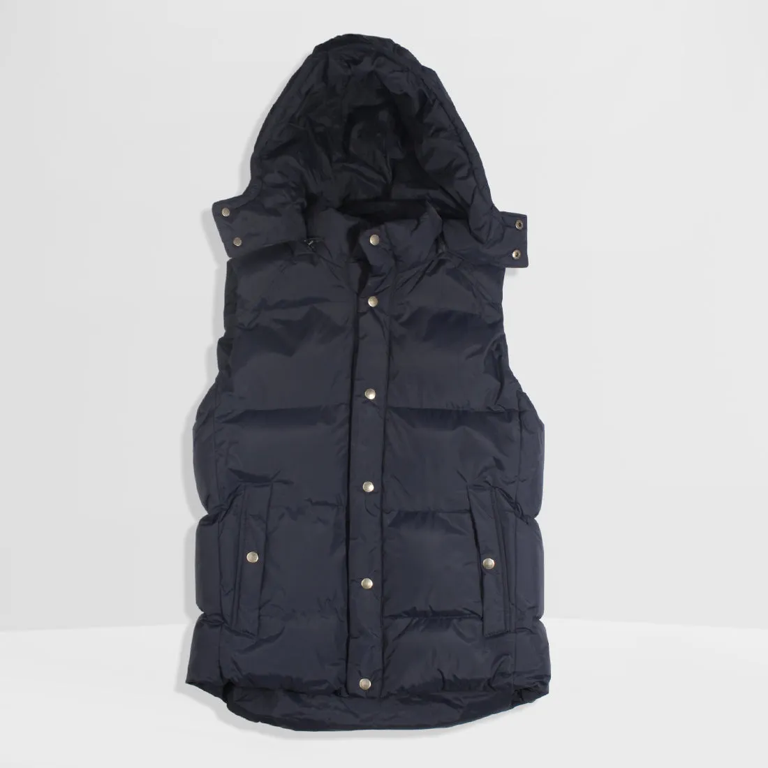 Men Double face Warm winter vest with hoodie -8697