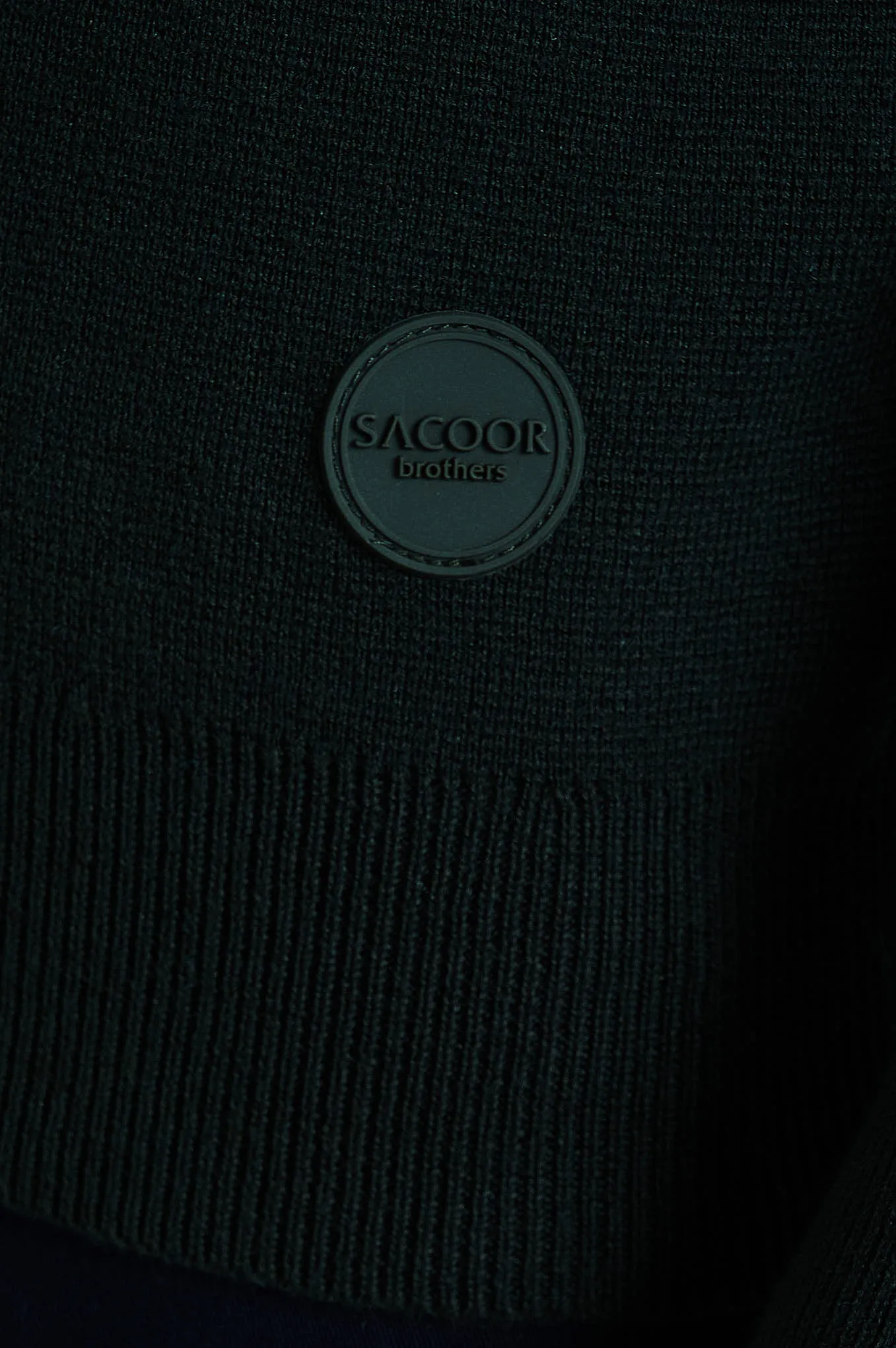 Men's long sleeve Coolmax blend cardigan with zipper