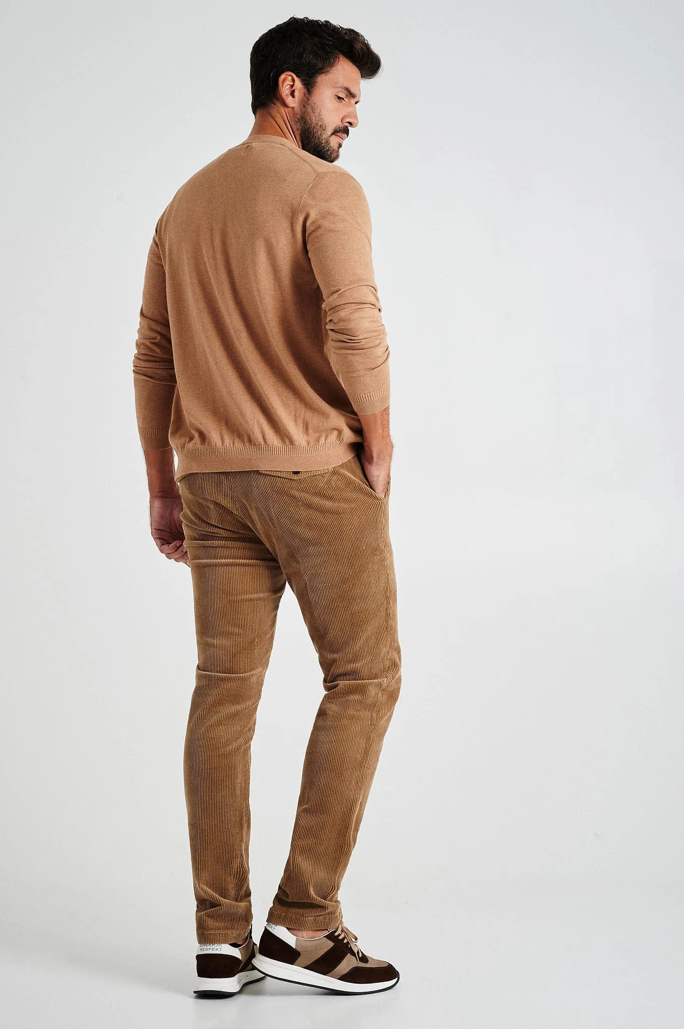 Men's long sleeve Coolmax blend cardigan