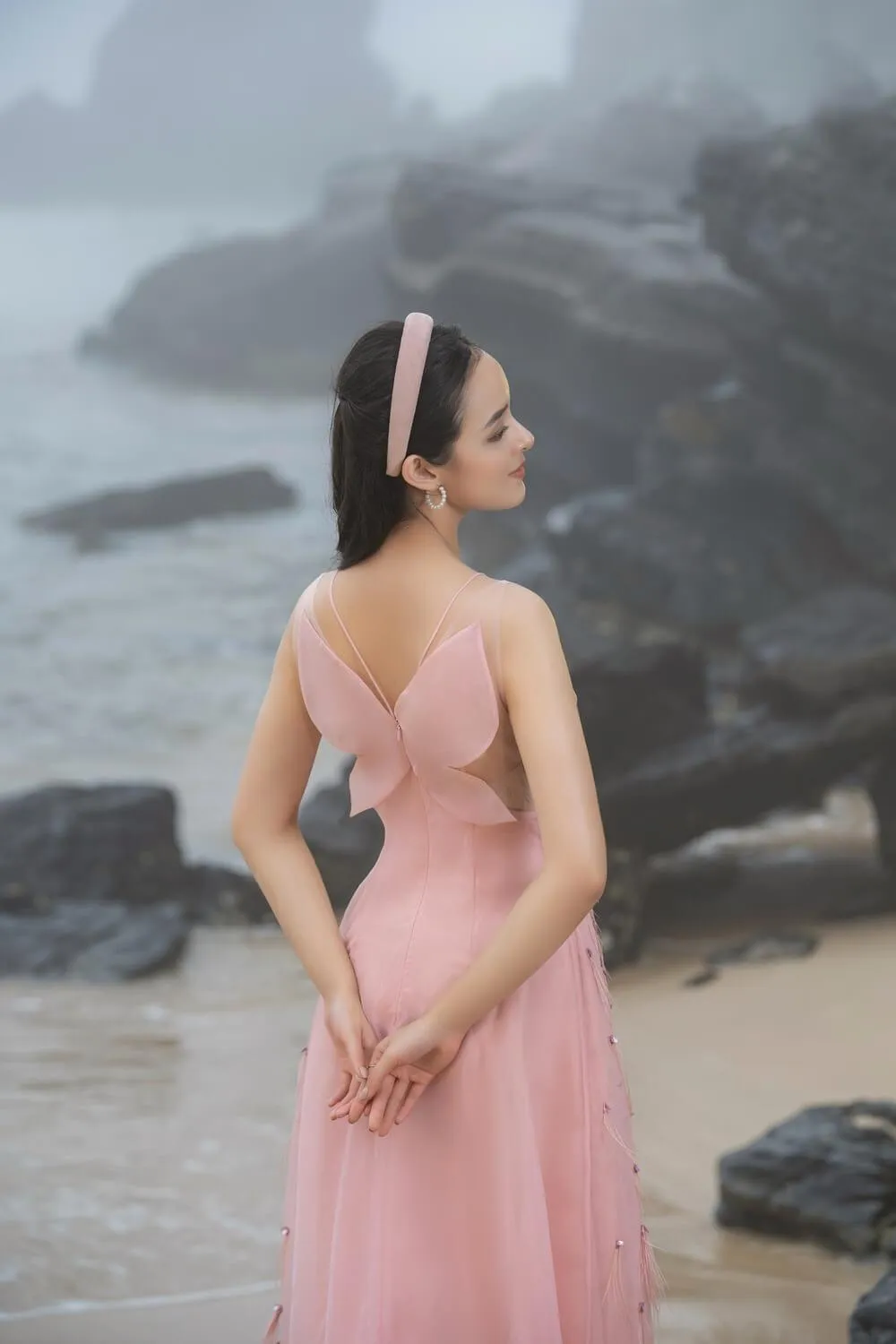 Orian A-line Sleeveless Organza Midi Dress