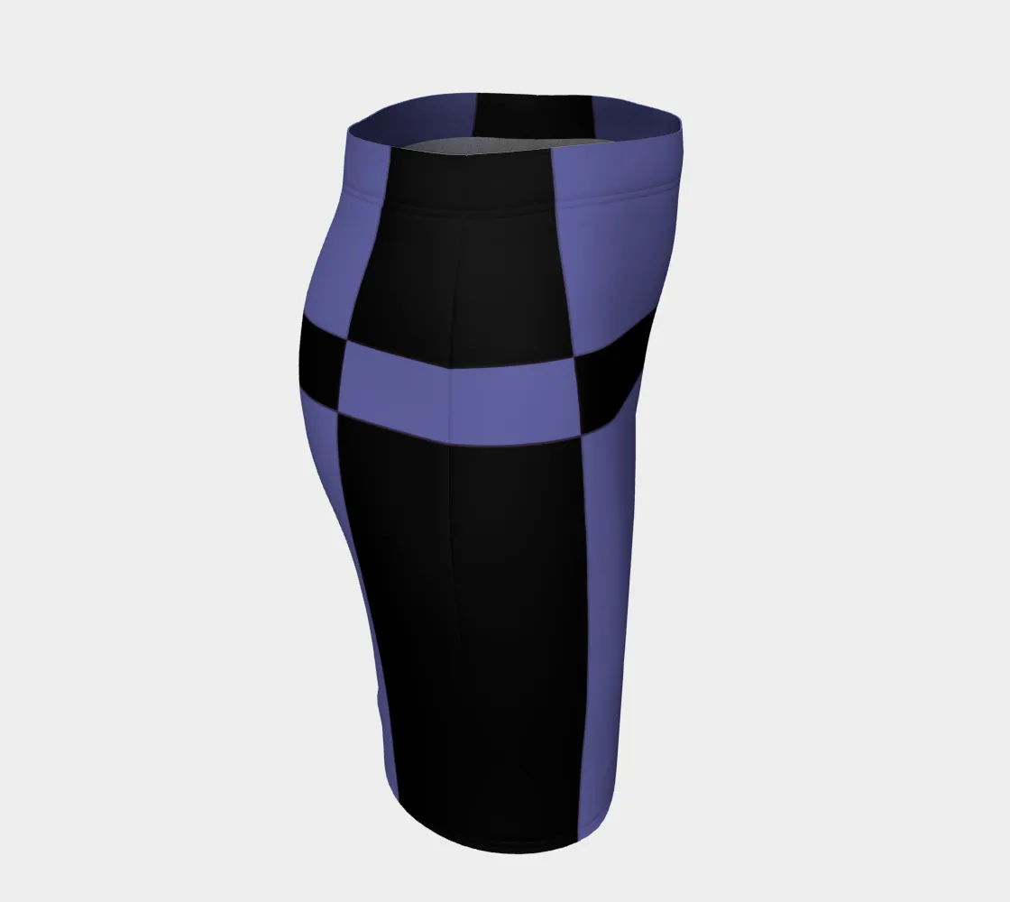 Periwinkle Fitted Skirt