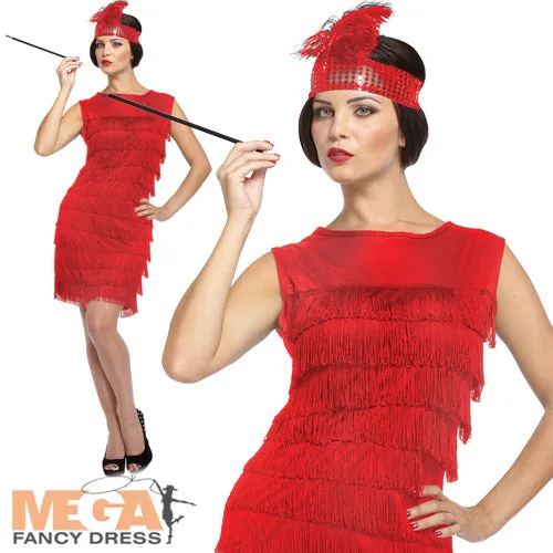 Red Flapper Lady Costume