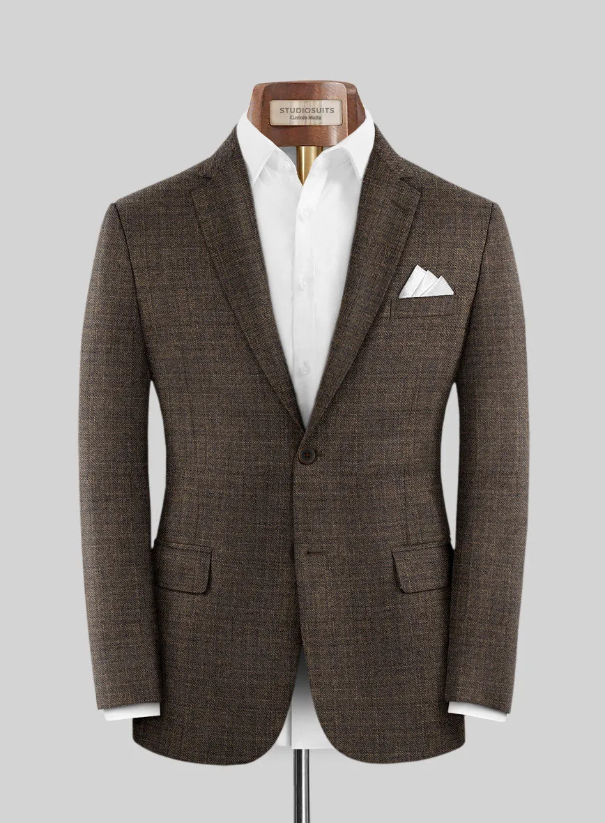 Reda Omiro Brown Wool Suit