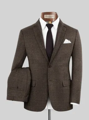 Reda Omiro Brown Wool Suit