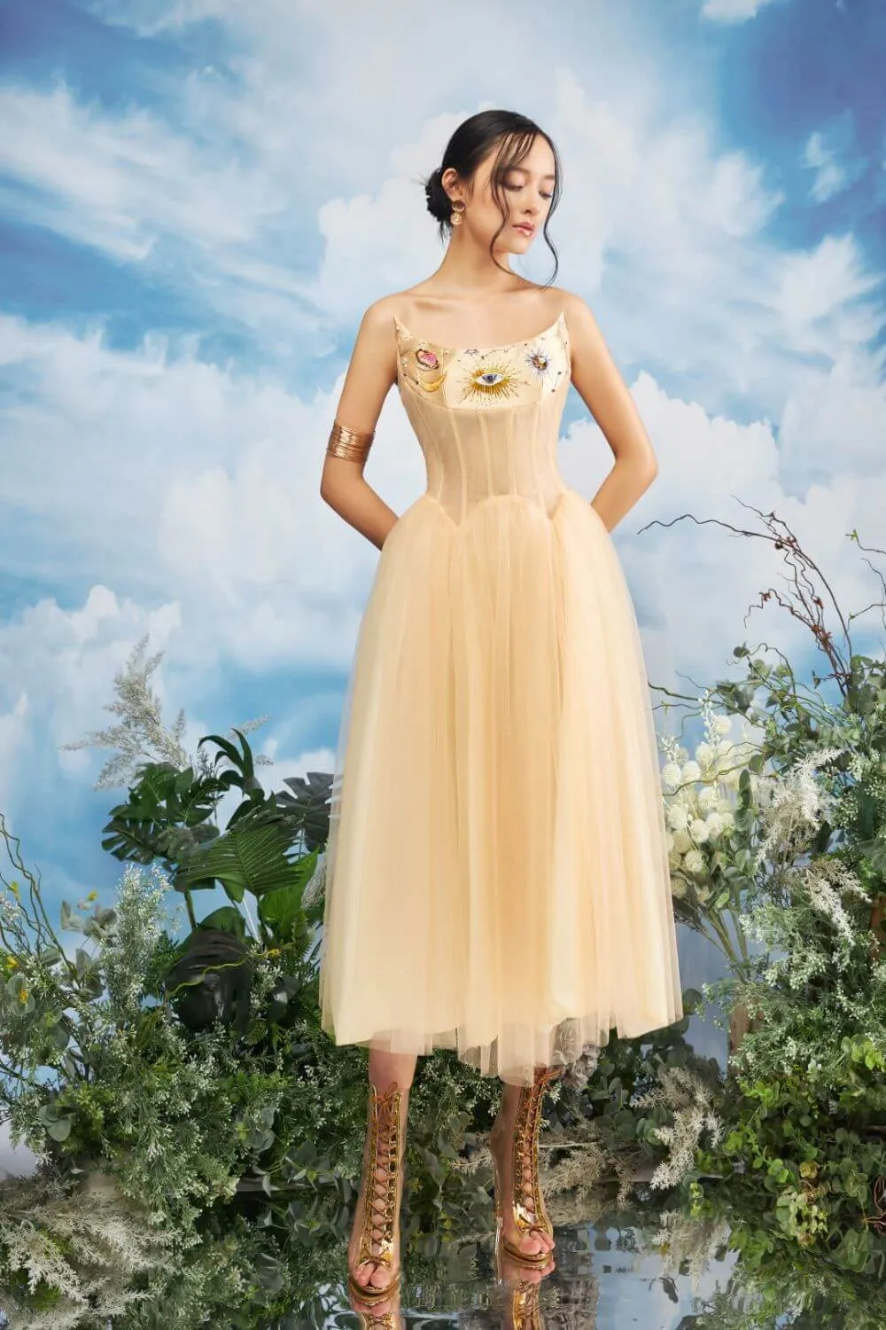 Rifleman Strapless Dress