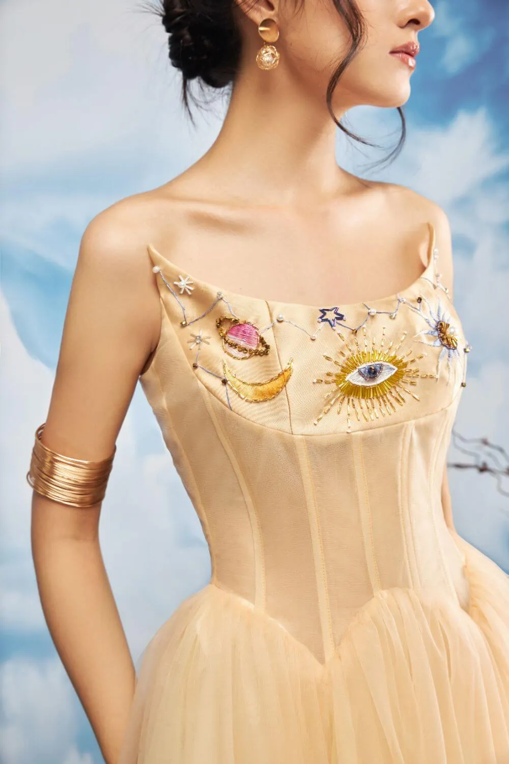 Rifleman Strapless Dress