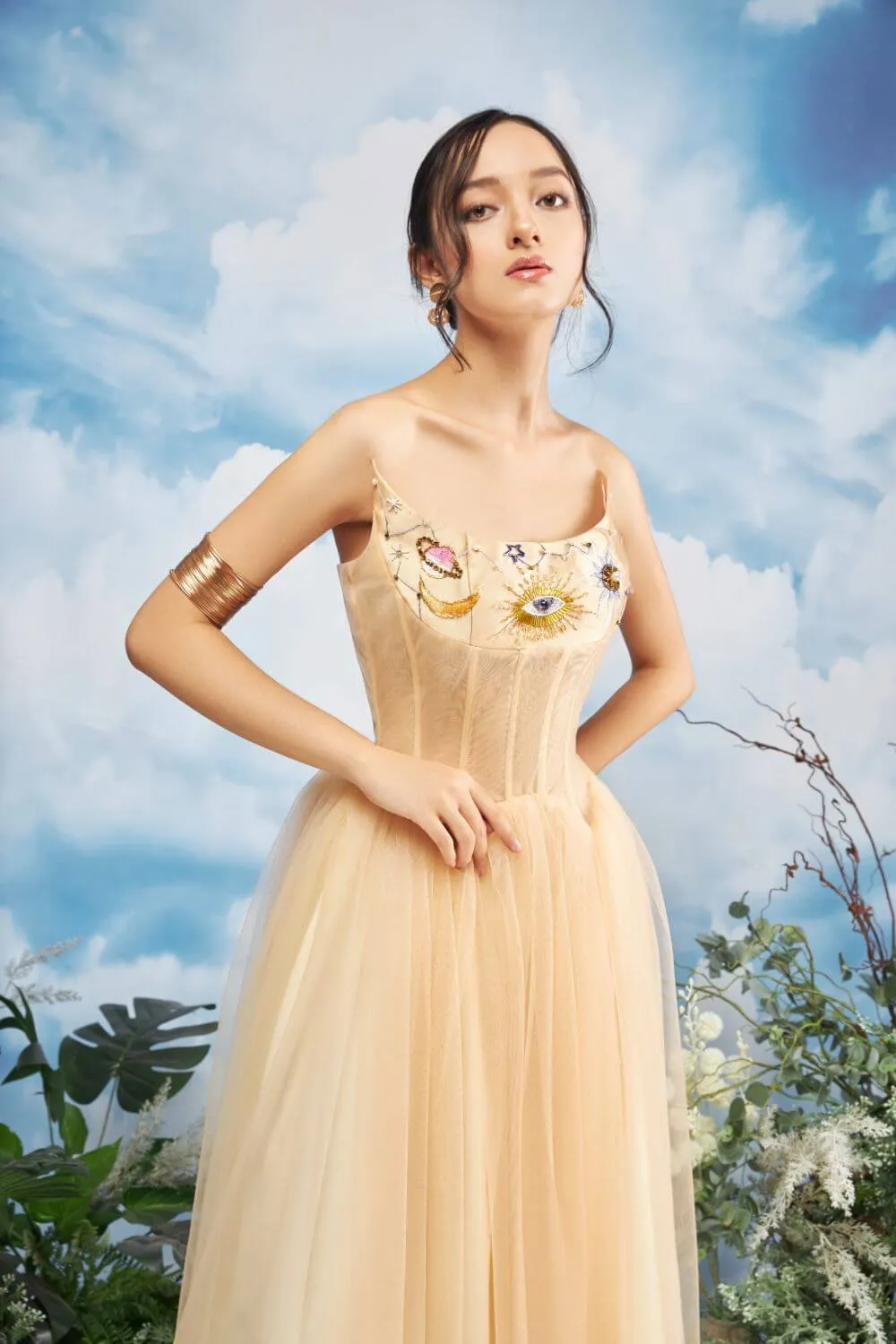 Rifleman Strapless Dress