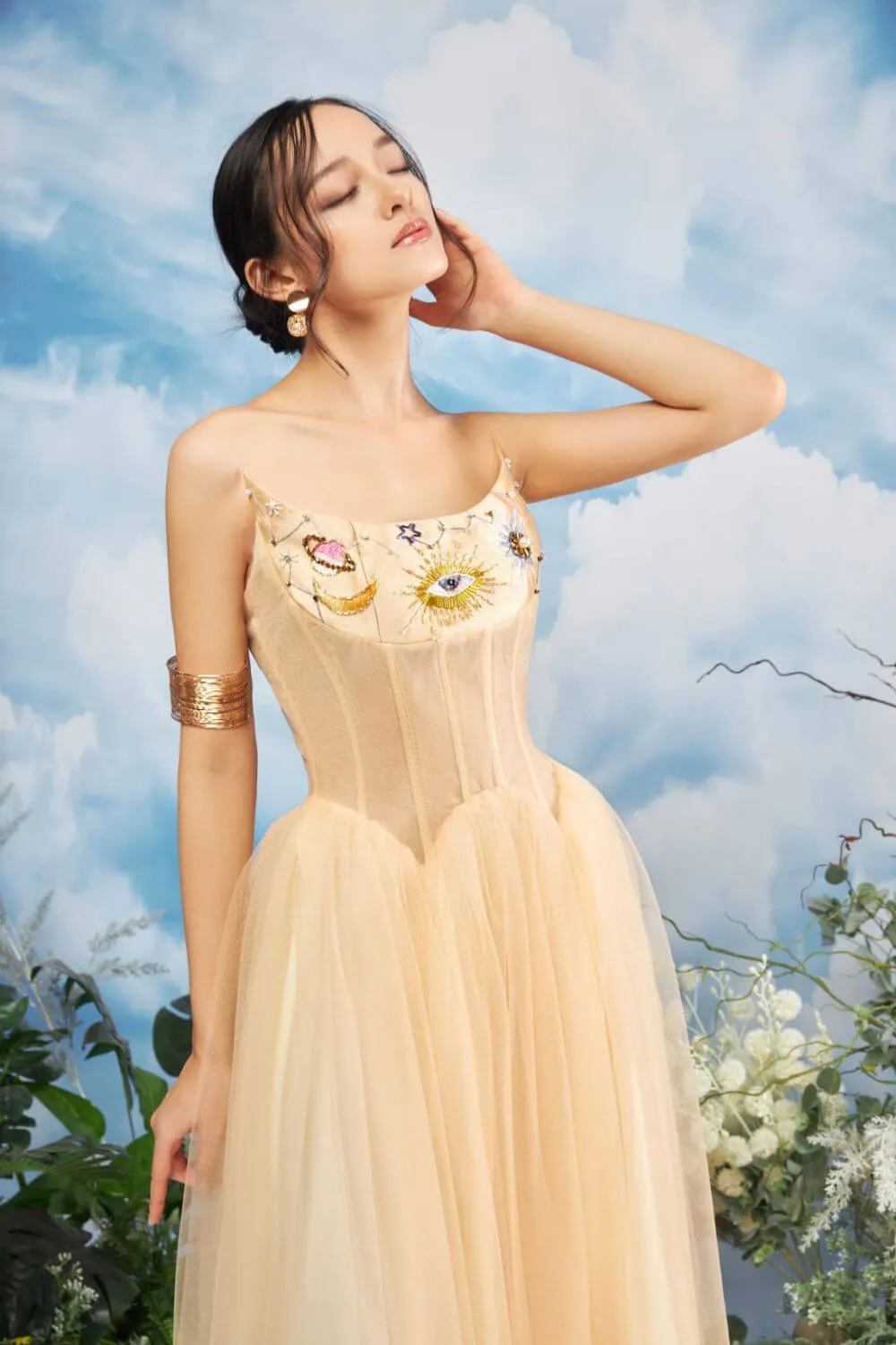 Rifleman Strapless Dress