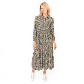 Seasalt Felicity Green Cotton Jersey Midi Dress