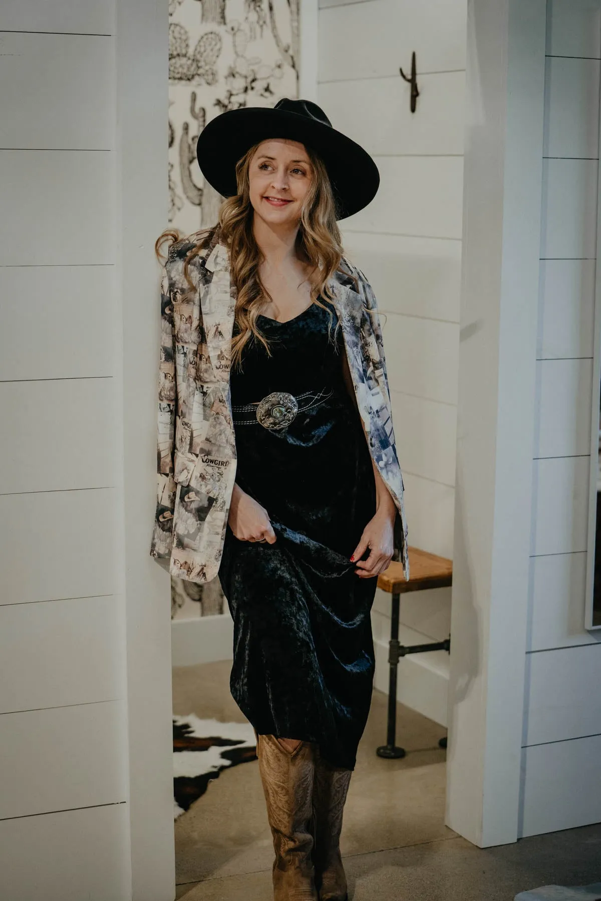 'Selina' Crushed Velvet Midi Dress (2 Colours; S - XL)