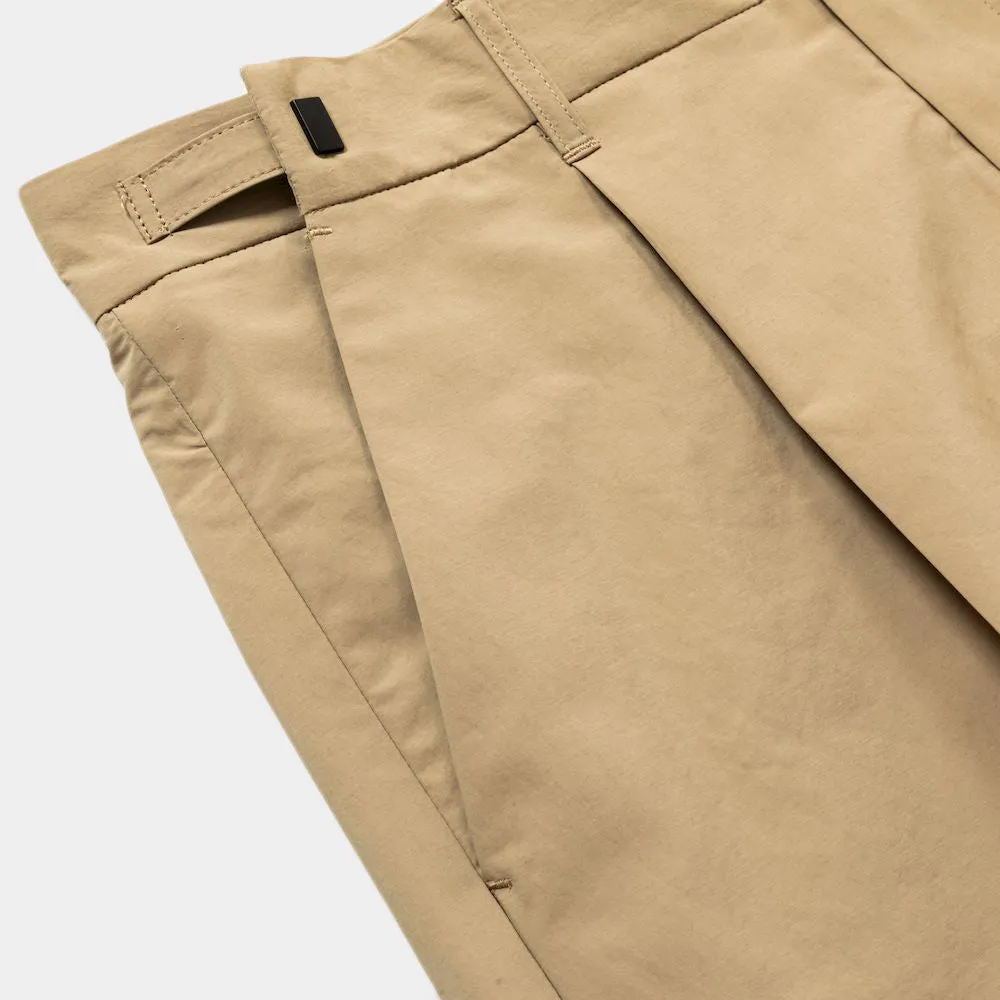 Side Zip Paper Touch Slacks(Beige)/MW-PT24103